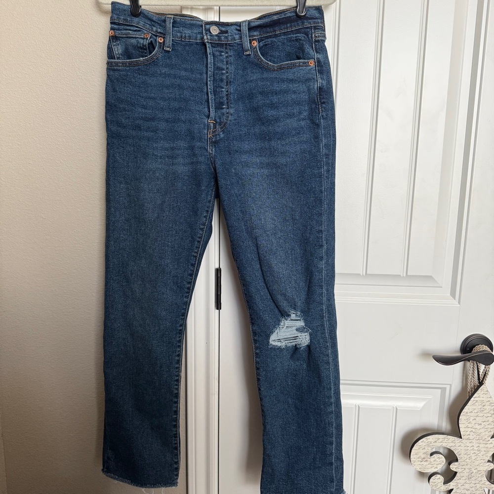 Levi's Women's Straight Leg Jeans - Dark Blue